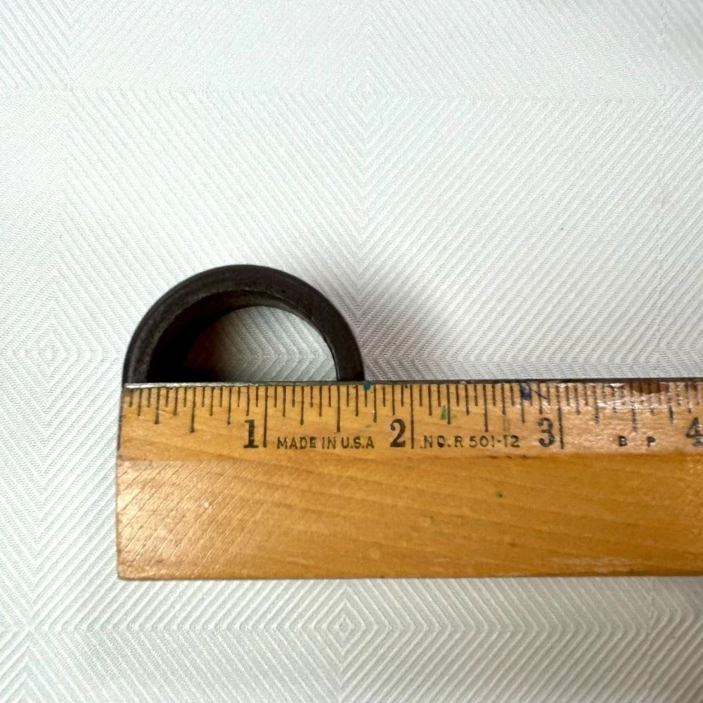 12 - Acacia Wood Napkin Rings for Dining, Boho, Rustic, Farmhouse, Minimal